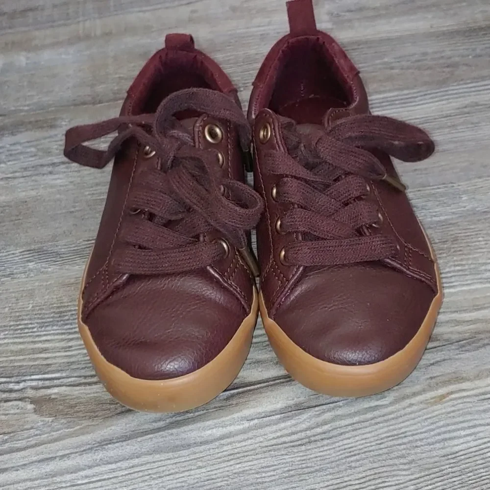 Gymboree maroon boys dress shoes Sz 10 EUC